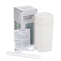 Pulverizador de névoa fria USB portátil 600ml Umidificador de ar elétrico Difusor de óleo aromático com luz noturna colorida para Casa ou Carro
